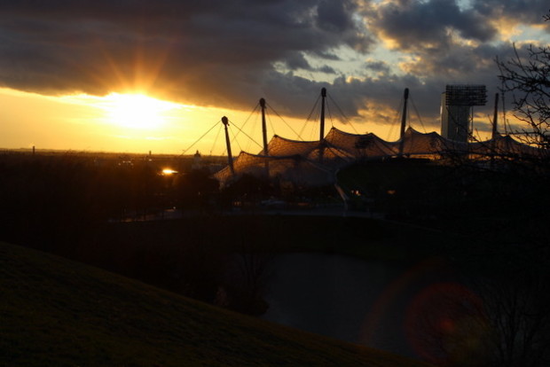 Olmpiapark Sonnenuntergang