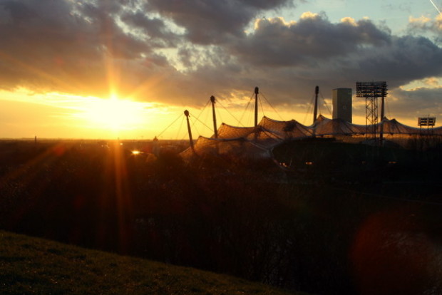 Sonnenuntergang in München