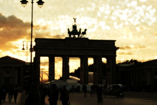 vor dem Brandenburger Tor