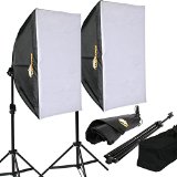 Lightfox 2er Set Profi Studioleuchten Fotostudio Set