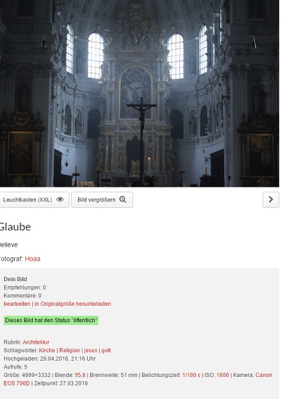 Bild auf View