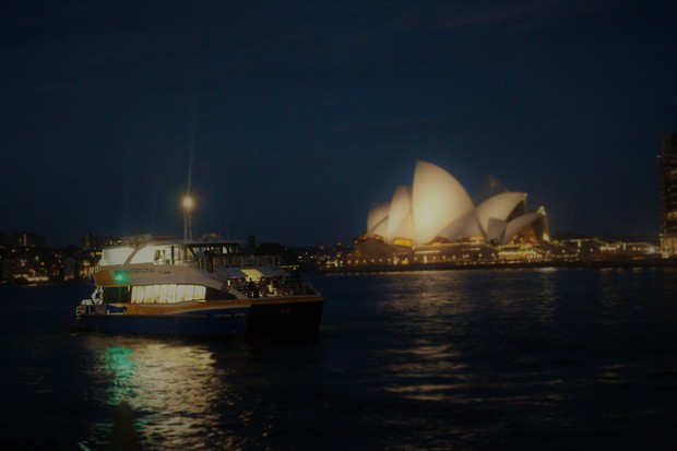 in der Nacht in Sydney